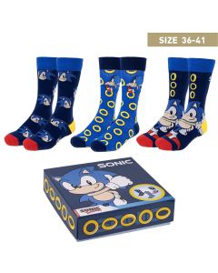 Pack de 3 paires de chaussettes Sonique T40/46